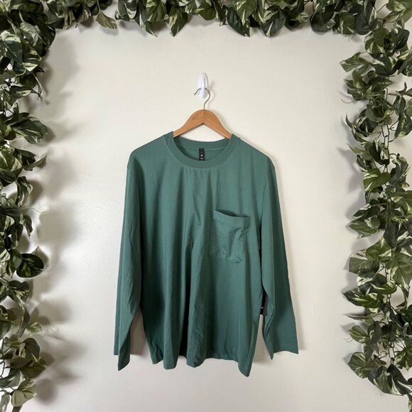 Lululemon Athletic Fundamental Oversized Long Sleeve Shirt Green NWT Sz S - Picture 1 of 7